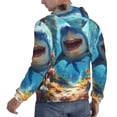 thumbnail image 6 of Wukai Colorful Underwater Shark Print Men Hoodies Fleece Sweatshirts Long Sleeve Sweaters Pullover Fall Outfits Winter Clothes-Medium, 6 of 7