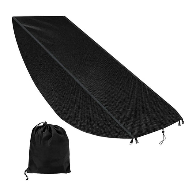 Cubierta de chaise de patio, cubierta de polvo reclinable protectora protectora de protección con cordón, para la piscina de jardín de césped de playa