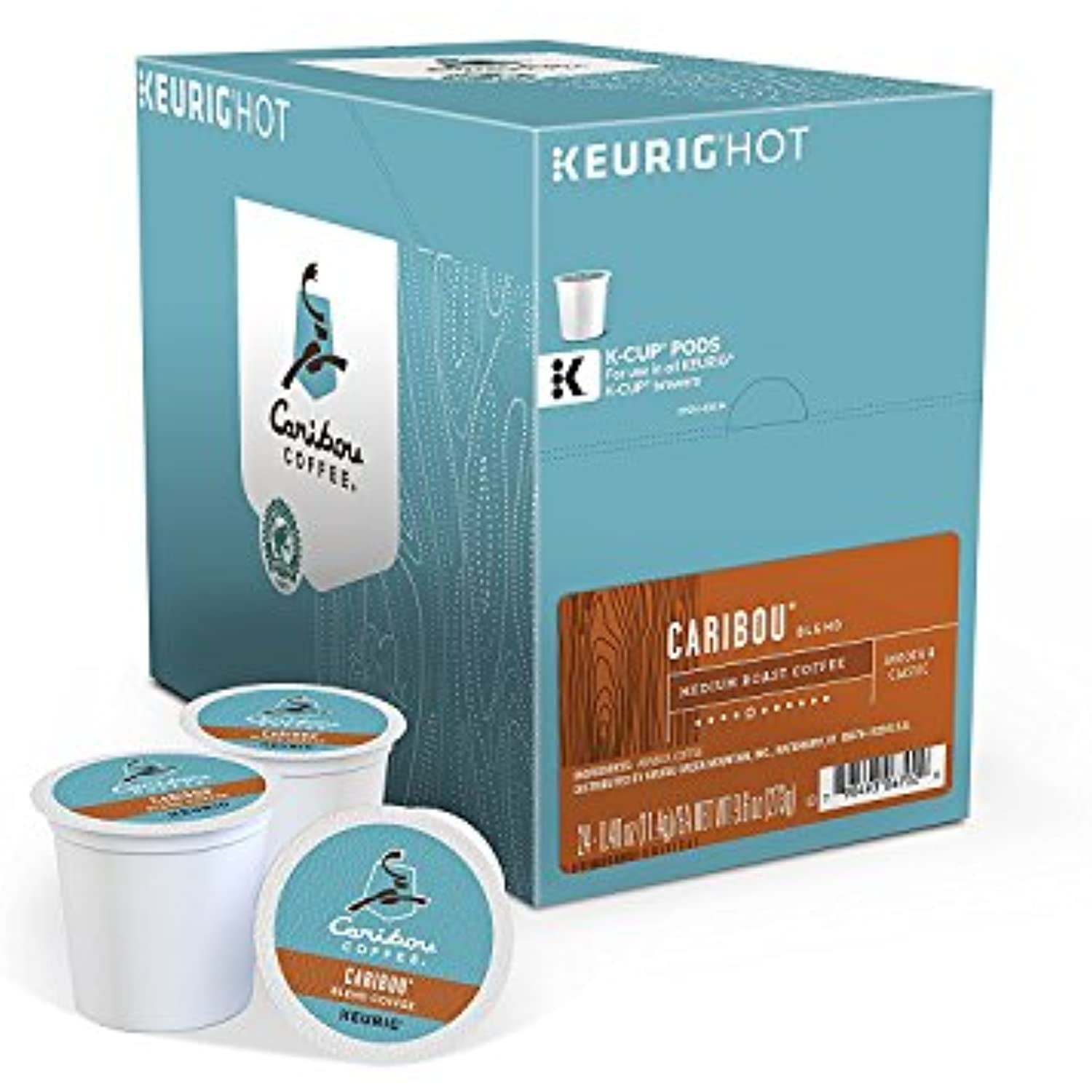Caribou Coffee Keurig SingleServe KCup Pods, Caribou Blend Medium