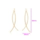 thumbnail image 2 of Modernos Aretes De Oro Laminado 14K Largos Colgantes Dama dorado Unitalla, 2 of 6