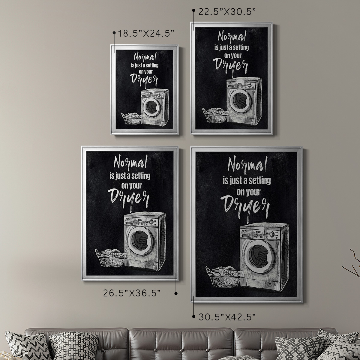 Normal Is Just A Setting Premium Framed Print - Ready to Hang