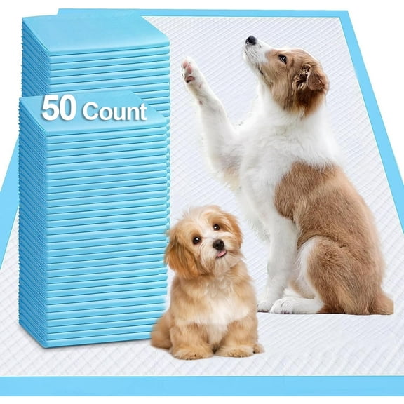TIJITY Puppy Pads Extra Large, 31’’X35’’ 50 Count, Pee Pads for Dogs Extra Large, Leak-Proof & Super Absorbent Dog Pee Pads, Disposable Puppy Training Pads
