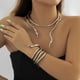 thumbnail image 2 of Collar de gargantilla de serpiente collar de forma de serpiente vívida atractivo de moda para desfiles de moda para mujeres para accesorios de disfraces ANGGREK Otros, 2 of 8
