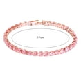 thumbnail image 6 of opvise Chic Bracelet Rhinestone Delicate Exquisite Multicolor Sparkling Dress-up Ravishing Tennis Bracelet Women Wrist Jewelry for Female, 6 of 8