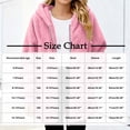thumbnail image 2 of VIPOIN Girls Full Zip Hooded Fleece Jacket, Mid-Length Sherpa Coat Warm Fall Winter Outerwear, 2 of 8
