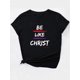 thumbnail image 3 of Casual Stylish Short-Sleeve T-Shirt for Black Women with a Minimalist Square Design And White Lettering., 3 of 7