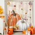 thumbnail image 5 of Shower Curtains for Bathroom-48"x72",Thanksgiving Pumpkin Sunflowers Waterproof Bath Curtain Grommet Shower Curtain Set, 5 of 7