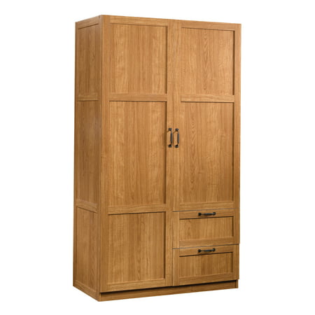 Sauder Select 40" Wide Wardrobe Storage Cabinet, Highland Oak Finish