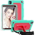 thumbnail image 1 of FIEWESEY Kids Case for Nokia T10 8 Inch Tablet,Shockproof Kids Friendly Rugged Cover with Shoulder Strap & Kickstand Hybird Case for Nokia T10 8 Inch Tablet+Screen Protector (Green/Pink,1 Pcs), 1 of 6