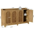thumbnail image 2 of Tribesigns 57" Farmhouse Storage Cabinet with Shutter Doors and Adjustable Shelf, 2 of 18