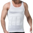 thumbnail image 4 of SMZ Mens Compression Shirt Slimming Body Shaper Workout Tank Tops Abs Abdomen Gynecomastia Tummy Control Undershirts Shapewear, 4 of 5