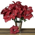 thumbnail image 5 of Efavormart 60 Easter Artificial Lilies for DIY Wedding Bouquets Centerpieces Arrangements Party Home Wholesale Supplies - Burgundy, 5 of 9