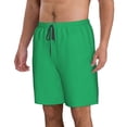 thumbnail image 2 of Kdxio Forestgreen Pattern Mens Casual Shorts - Drawstring Summer Beach Sports Shorts for Men, 2 of 9