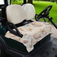 thumbnail image 2 of Golf Cart Seat Covers for 2 Seater,Coastal Shell Conch Soft Microfiber Cart Seat Towel Blanket,Summer Beach Starfish Burlap Absorbent Breathable Non Slip Bench Seats Protector for Golf Course 51"x31", 2 of 9
