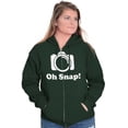 thumbnail image 4 of Oh Snap Camera Snapshot Cute Hobby Zip Up Hoodie Men's Women's Brisco Brands 4X, 4 of 6