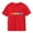 Red, variant on Girls Short Sleeve T-Shirt White Cotton Kids Top with Rainbow Hearts Print | Casual Crew Neck Shirt for Ages 4-12 | Sizes 4T, 5T, 6, 8, 10, 12,Size 4 T