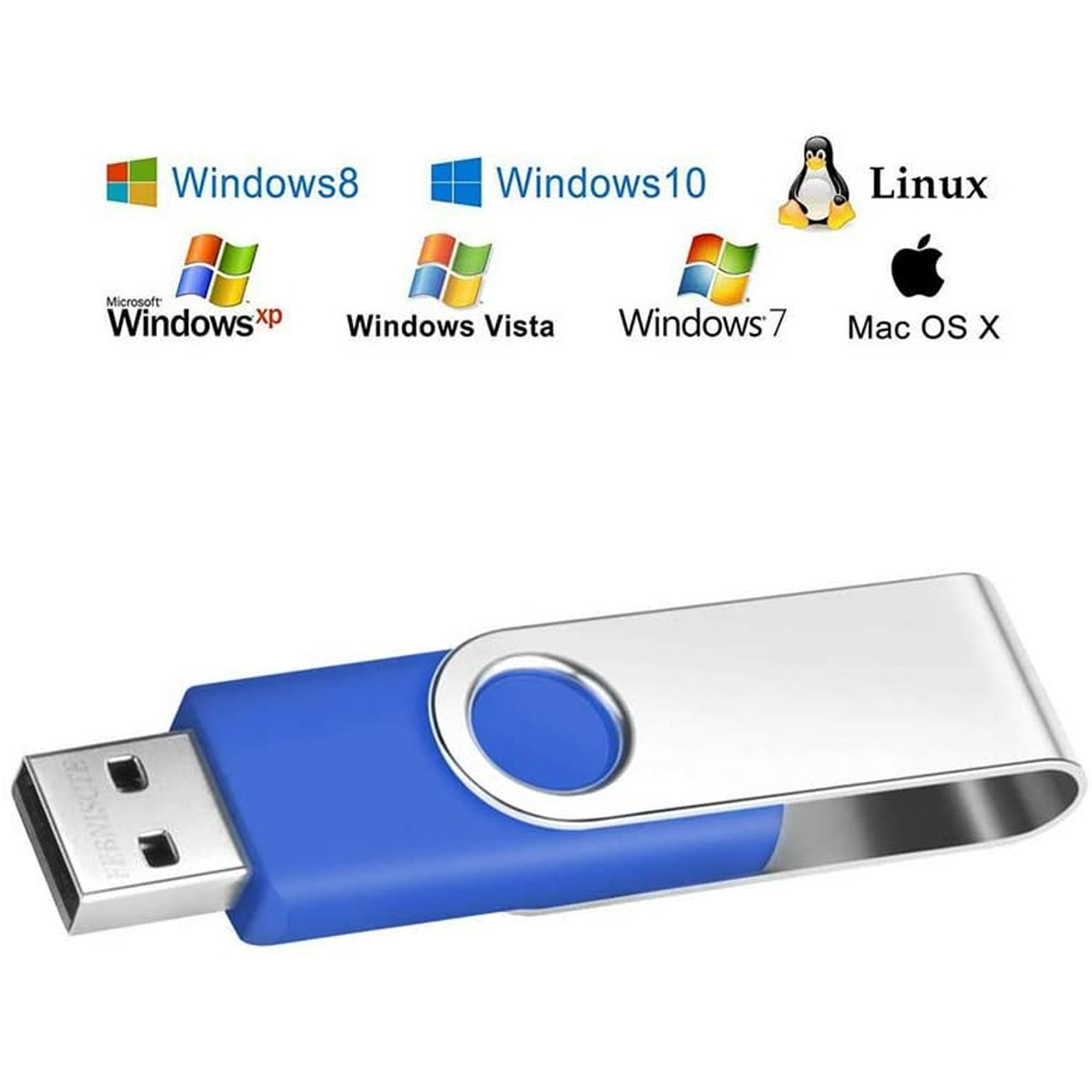 at donere Harmoni Kriminel Bulk 10 Pack USB Flash Drives 512MB Thumb Drive, USB 2.0 Memory Stick  Swivel Jump Drive Blue Pen Drive, Portable Zip | Walmart Canada