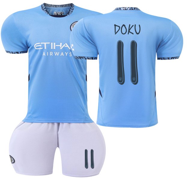 Maillot de Soccer pour Enfants Garçons Filles DOKU 11# RODRIGO 16# GREALISH 10# MAHREZ 26#