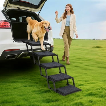 GaliGali Dog Ramp For Car - 71 Inch Folding Pet Ramp, Non-Slip Carpet, For Medium To Large Dogs To Enter SUV/Truck