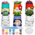 thumbnail image 1 of Maceta para suculentas y castores Paint Your Own Gnomes, 6 juegos, 1 of 7