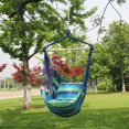 thumbnail image 2 of Sorbus Swing Blue Hanging Rope Hammock Chair Swing Seat, 2 of 7