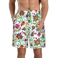 thumbnail image 2 of Uemuo Paisley Pattern Men's Swim Trunks Hawaiian Beach Bathing Suit Swimsuits Beach Quick-Dry Shorts with Pockets-, 2 of 9