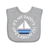 Inktastic First Fathers Day Baby Boys or Girls Baby Bib