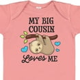 thumbnail image 4 of Inktastic My Big Cousin Loves Me with Sloth and Hearts Boys or Girls Baby Bodysuit, 4 of 5
