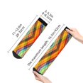 thumbnail image 4 of Pofeuu Abstract Watercolors Tartan Print 30cm Socks, Adult Running Hiking Socks for Youth and Adult, 4 of 7
