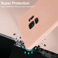 thumbnail image 5 of Case for Samsung Galaxy S9, Slim Liquid Silicone Case Shockproof Full Body Protection Phone Case with Anti-Scratch Microfiber Ultra Slim Soft Rubber Cover Cute Bumper - Pink, 5 of 13