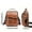 Brown, variant on Men's Vintage Leather Crossbody Bag 8.7x10.2" - Vertical Business Satchel with Adjustable Strap Travel Work Essential(Black)