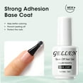 thumbnail image 6 of Gellen Gel Nail Polish, 2Pcs 8ml Gel Top and Base Coat, Soak Off Gel Polish Long Lasting UV/LED Lamp Cure Clear Base Top Gel Kit Gifts for Women, 6 of 11