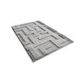 thumbnail image 1 of Ounissouiy exquisito hecho a mano lavable a máquina | Sin derramamiento Agarre fuerte Absorción de agua fuerte Fondo antideslizante Fácil Juegos de accesorios de baño gris claro, 40*60 cm 40*60 cm, 1 of 6