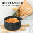 thumbnail image 5 of MICHELANGELO 3 Quart Saucepan with Lid,Nonstick Sauce Pan with Lid, Small Pot with Lid,Stone Coating Sauce pan 3quart, Small Sauce Pot, Ergonomic Bakelite Handle, Black, 5 of 7