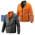 thumbnail image 2 of Traje de vuelo de moda para hombre más chaqueta de algodón Reversible chaqueta de cuello alto en abrigo cálido de invierno Pompotops  oipoqjl37799, 2 of 5