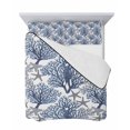 thumbnail image 7 of Navy Blue Coral Coastal Twin XL Size Down Alternative Comforter,Lightweight Comforter Quilt Bedding Set with Pillow Shams Summer Beach Starfish Nautical All Seasons Bed Comforter Duvet Insert 68"x98", 7 of 7