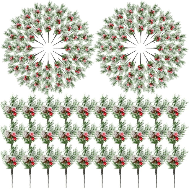 Panelee con púas y aerosoles navideños, 96 unidades, para decoración navideña