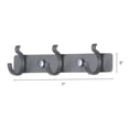 thumbnail image 2 of REGALWOVEN 1 Pack Coat Rack Wall Mount, Metal Coat Hook, Hat Rack, Wall Hooks for Hanging with 3 Hooks for Entryway, Bathroom, Bedroom 7*1in Gray, 2 of 7