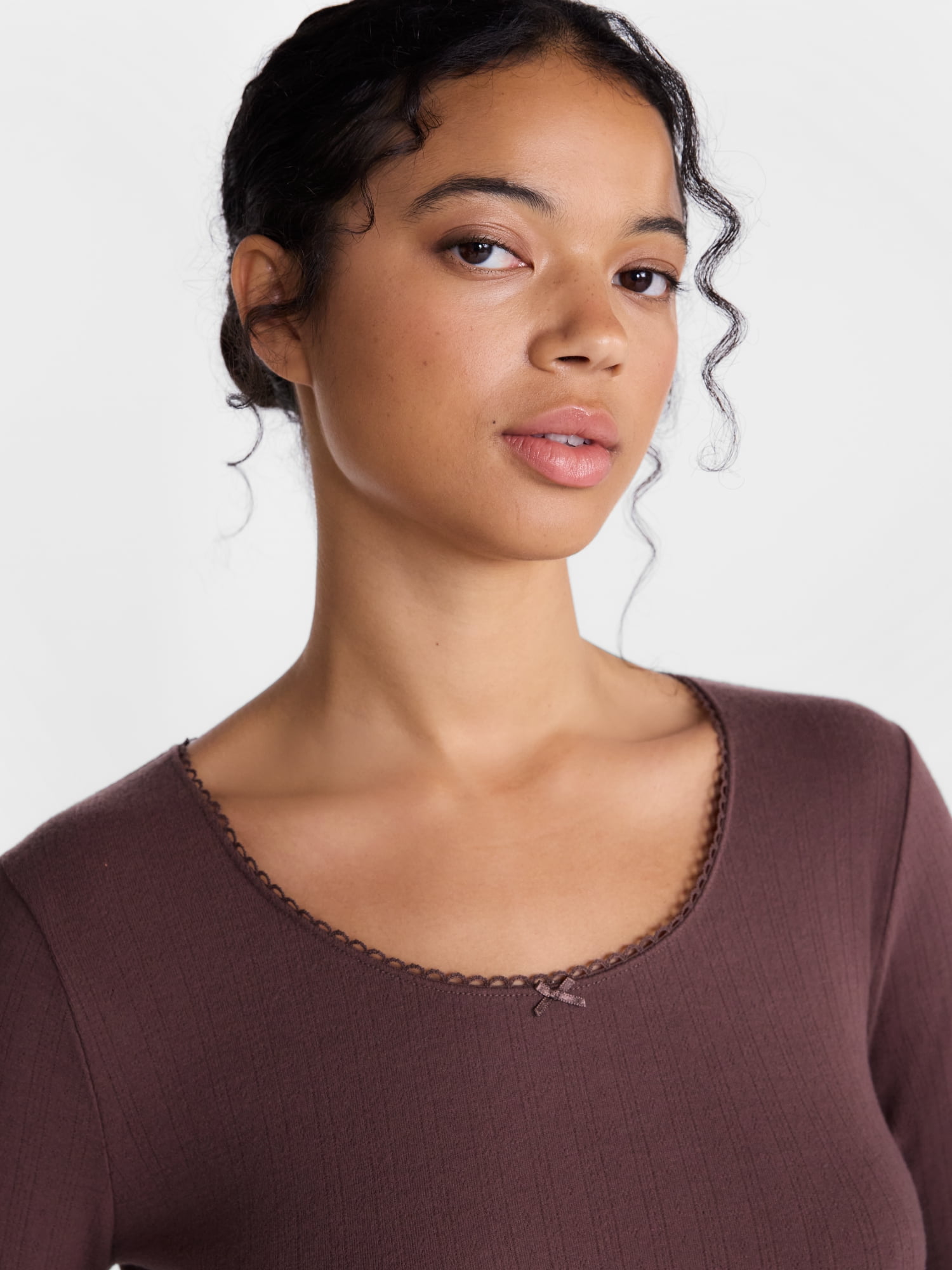 Joyspun Women’s Pointelle Sleep Top Sizes XS-2X