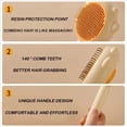 thumbnail image 6 of Cat and dog grooming brush, stainless steel comb, rubber massage needles, self-cleaning, suitable for kittens to long-haired cats and dogs, 6 of 8