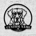 thumbnail image 2 of Craftnamesign Custom Labrador Retriever Metal Wall Art, Custom Black Lab Memorial Dog Name Sign, 2 of 5