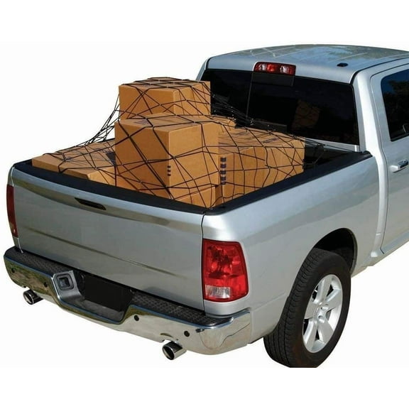 EACCESSORIES EA Cargo Net for Ford F-Series Full Size Long Bed 66"x98" – Premium Mesh Car Trunk Organizer – Cargo Net for Truck, Pickup – Heavy Duty Mesh Netting – Compatible with Ford F-Series