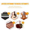 thumbnail image 6 of Digital Metronome with Clear LCD Display, 30 - 280 Bpm Tempo Range, Suitable for Guitar, Ukulele, Violin, Piano and Other Instruments, Plastic Material, 6 of 8