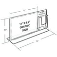 thumbnail image 2 of Double-Foot Sign Holder w/ Trifold Pocket: 11" W X 8.5" H Graphic Size. Overall Frame Size: 16" W x 8.5" H, 2-Pack, 2 of 4