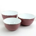 thumbnail image 4 of Gibson Cafe Vibes 3 Piece Stack-able Mixing Bowl Set with Lids in Lavender, 4 of 5