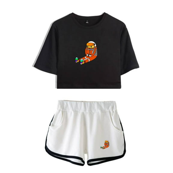 Socksfor1 Tshirt&Shorts 2 Pieces Sets Fashion Short Sleeve&Trousers 2 Piece Suit