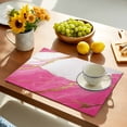 thumbnail image 5 of Placemats Set of 6, Abstract Marble Place Mats Marble Pink Tablemats Washable Placemat Table Decoration for Kitchen Table Dinner Party Home Decor Indoor Outdoor 13x19 Inch, 5 of 9