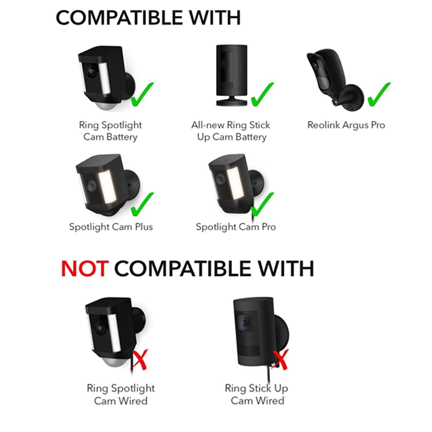 Spotlight Cam Wired Ring Stick Up Cam Ring Spotlight Camera 13ft