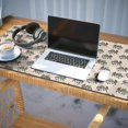 thumbnail image 3 of Long Mouse Pads for Desk,Light Pink Bigfoot and Mountain Pattern Desk Mats on Top Of Desks, Desk Mouse Pad Extra Large with 3mm Non-Slip Base and Stitched Edge for Gaming,Office,Work,Home 35.4"x15.7", 3 of 6