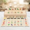 thumbnail image 3 of Juguetes educativos Montessori perfecl Fruta Vegetal 30x13x5cm, 3 of 8